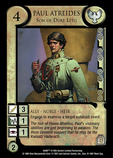 Paul Atreides, Son of Duke Leto